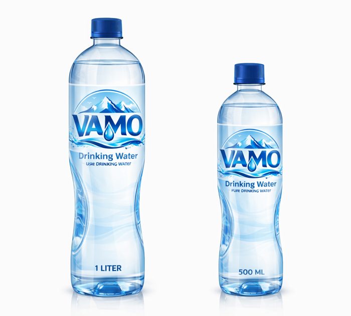 Planned VAMO bottle packaging concept